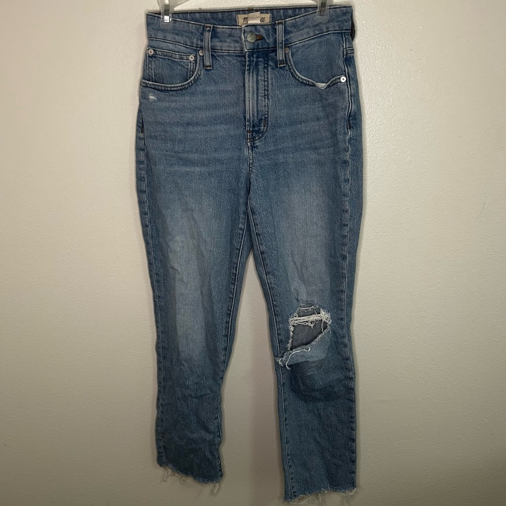 Madewell distressed the perfect curvy vintage jean